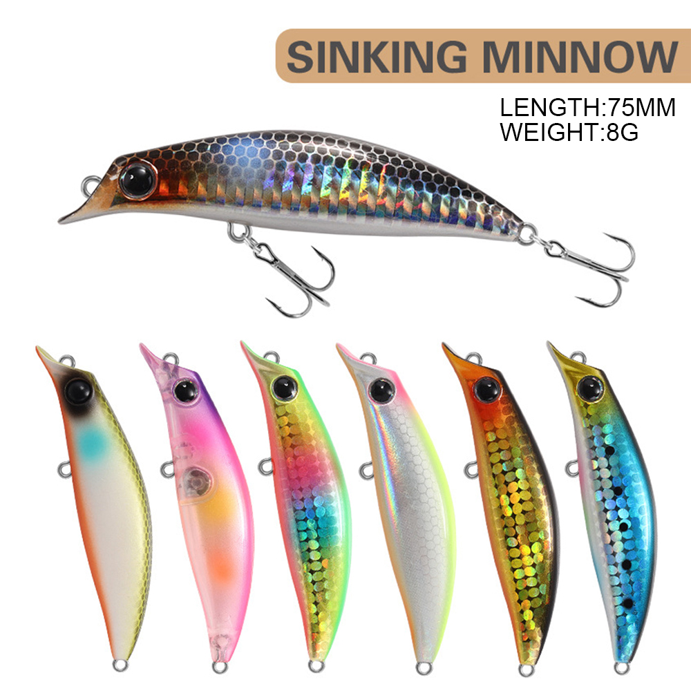 Fishing Lure Jerkbait - 7.5cm 8g Fishing Lure Minnow Wobbler