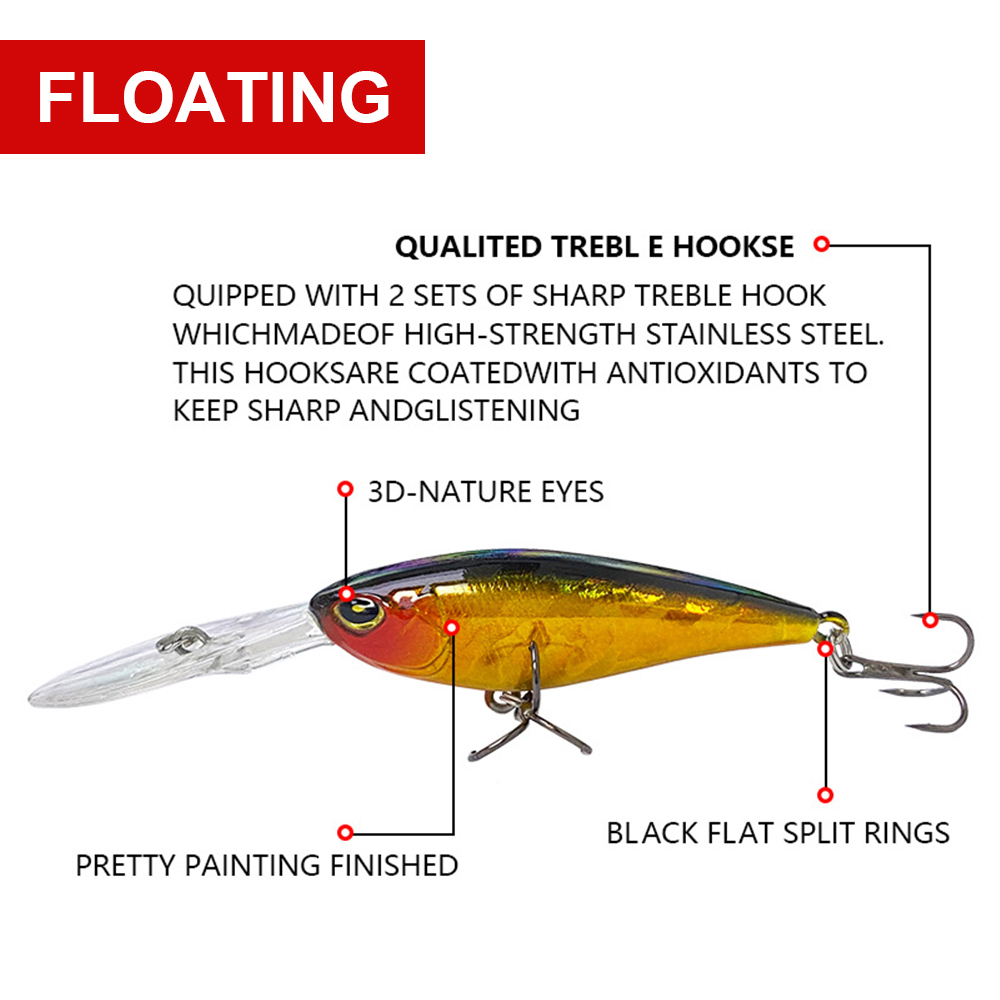 5.8cm 6.63g Fishing Lures Floa - đánh giá và giá Fishing Lure Jerkbait
