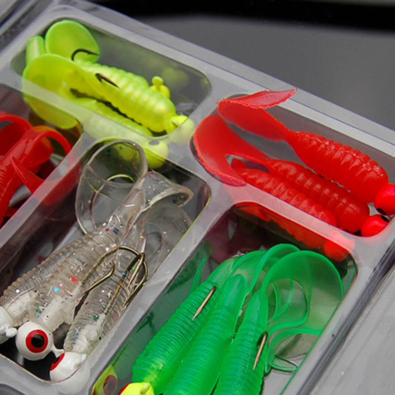 21Pcs/Set Mini Soft Fishing Lu - đánh giá và giá Fishing Lure Soft Plastic