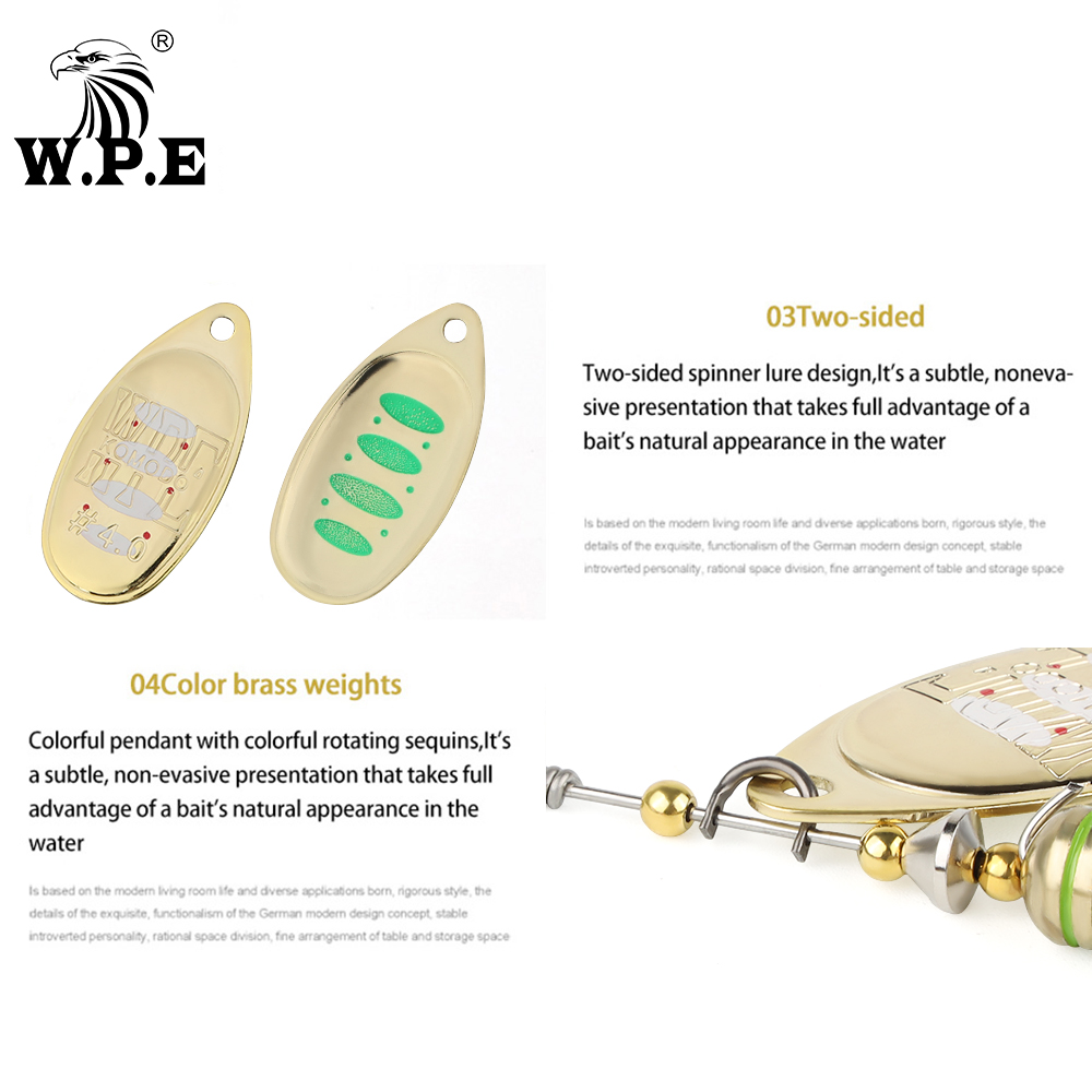 W.p.e Komodo Spinner Dụ 2 Chiế - đánh giá và giá Fishing Lure Spoon