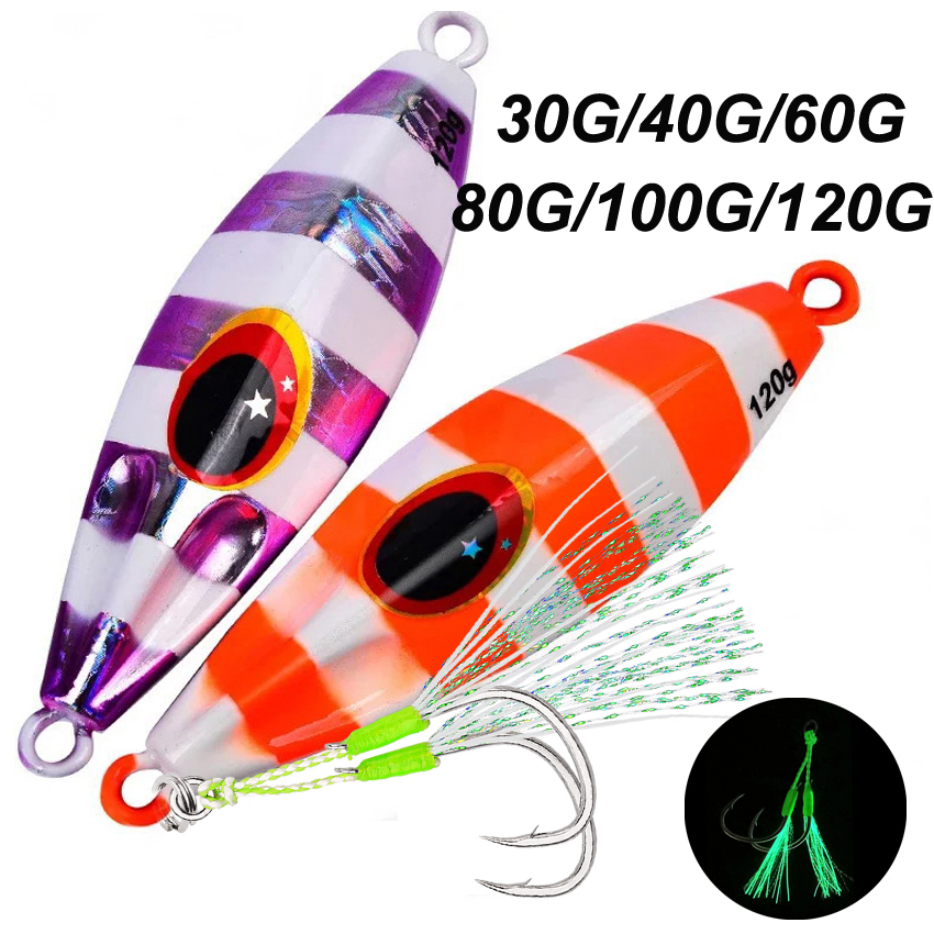 30g 40g 60g 80g 100g 120g Meta - đánh giá và giá Fishing Lure Spoon