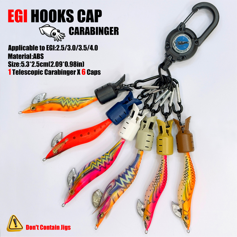 Squid Jig Hook Caps and Carabi - đánh giá và giá Fishing Lure Accessories