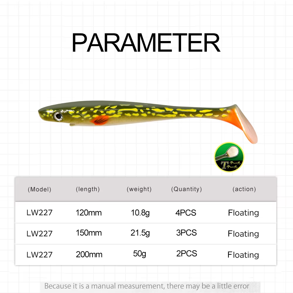 Hunthouse Clearance T-Tail Sof - đánh giá và giá Fishing Lure Jerkbait