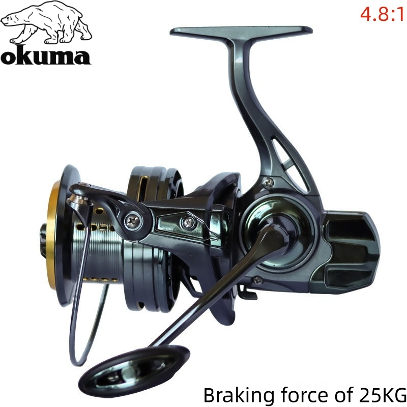 OKUMA Fishing Reel 8000-14000  - đánh giá và giá Daiwa Reel Bg