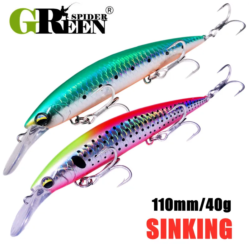 GREENSPIDER Heavy Weight Minno - đánh giá và giá Fishing Lure Jerkbait